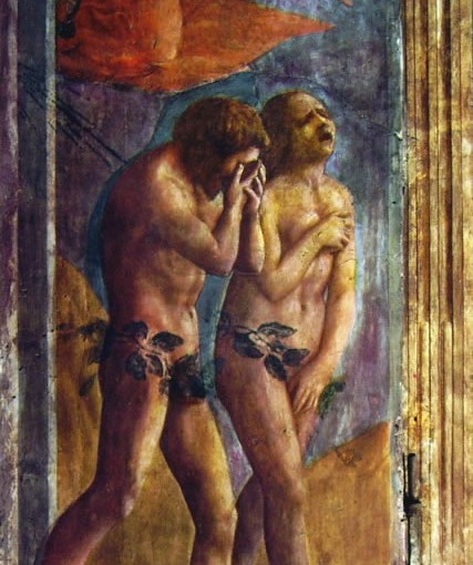 Masaccio: Cappella Brancacci - La cacciata dei progenitori dall'Eden